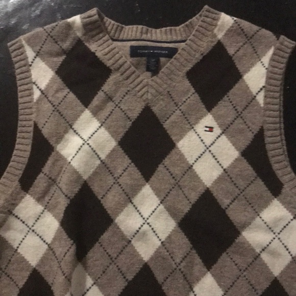 Mens Argyle Tommy Hilfiger Sweater Vest 